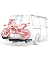 Motorcycle carrier on van