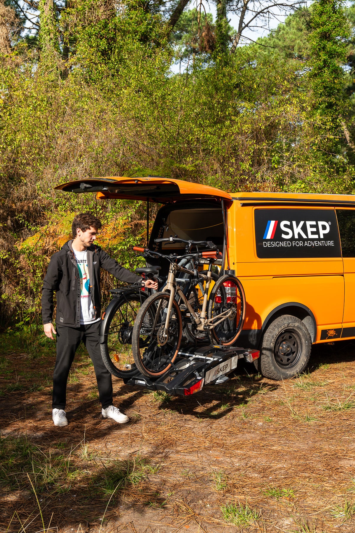 Swivel arm bike rack - SKEP